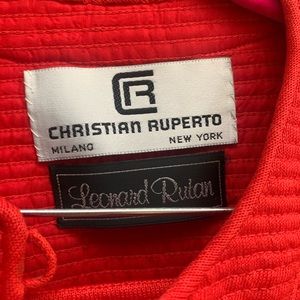 Designer Vintage Christian Ruperto Skirt Suit with matching top